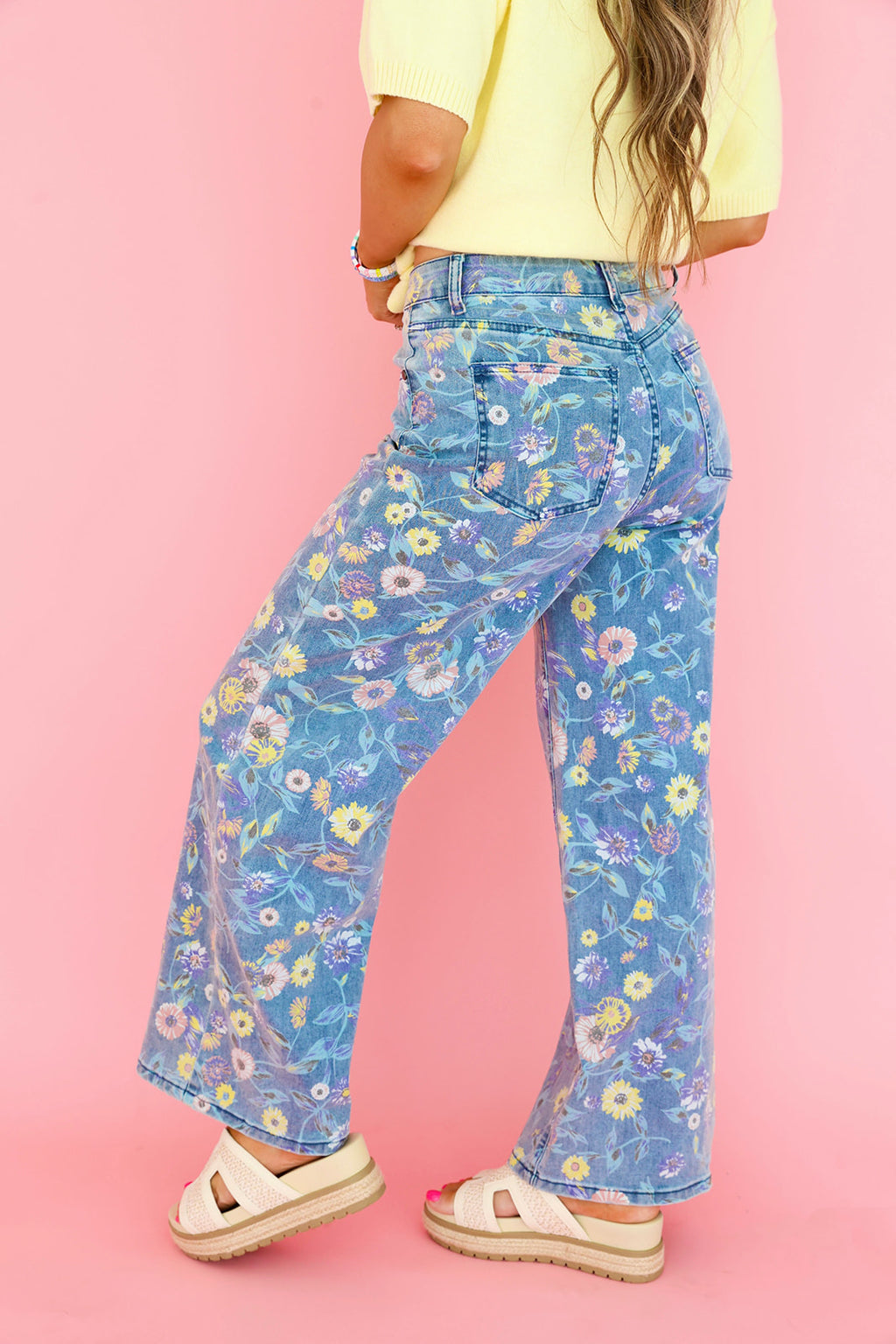 The Flower Market Denim Pants