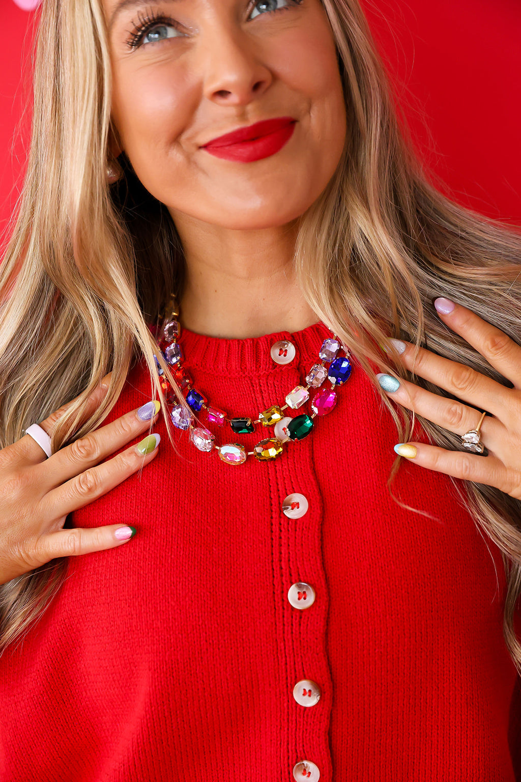 The Confetti Effect Statement Necklace