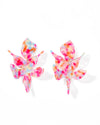 Flora Statement Earrings- Pink Sprinkles