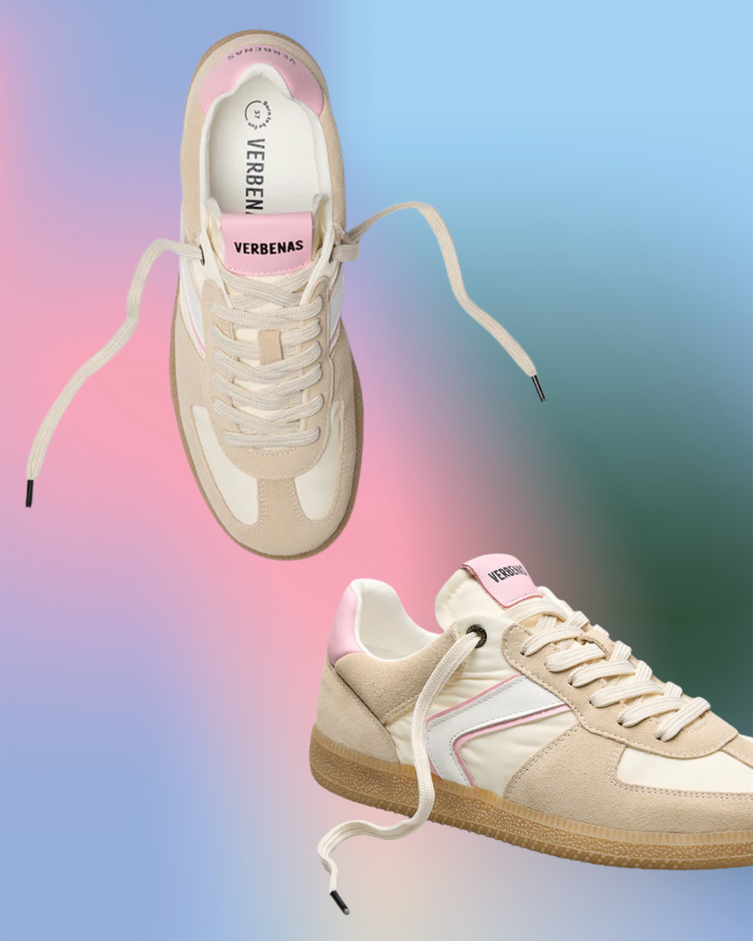 Verbenas Sora Borneo Sneaker – Cream