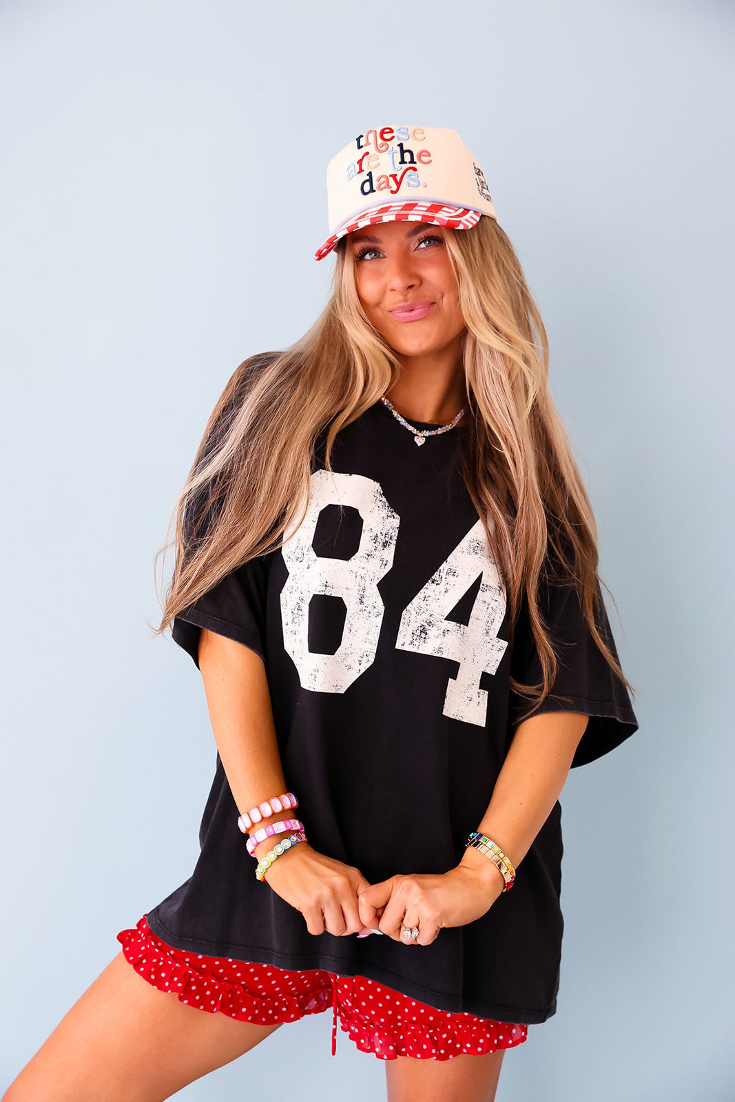 Varsity Club Tee – Black/White