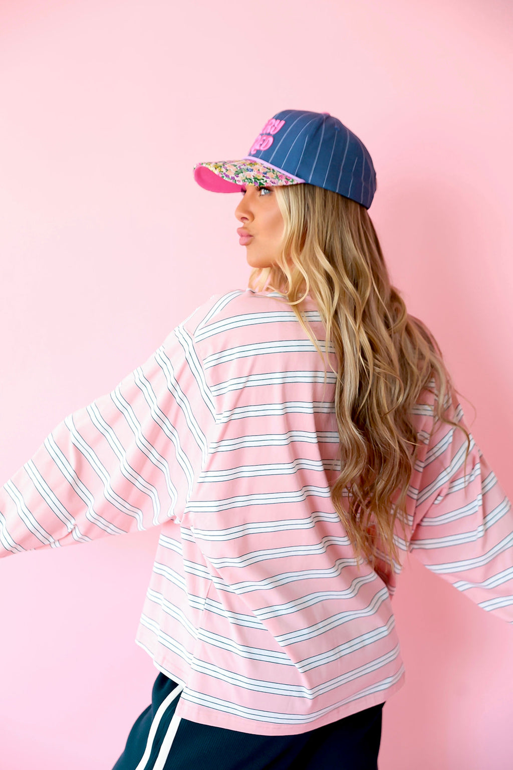 Weekend Lineup Stripe Top – Pink