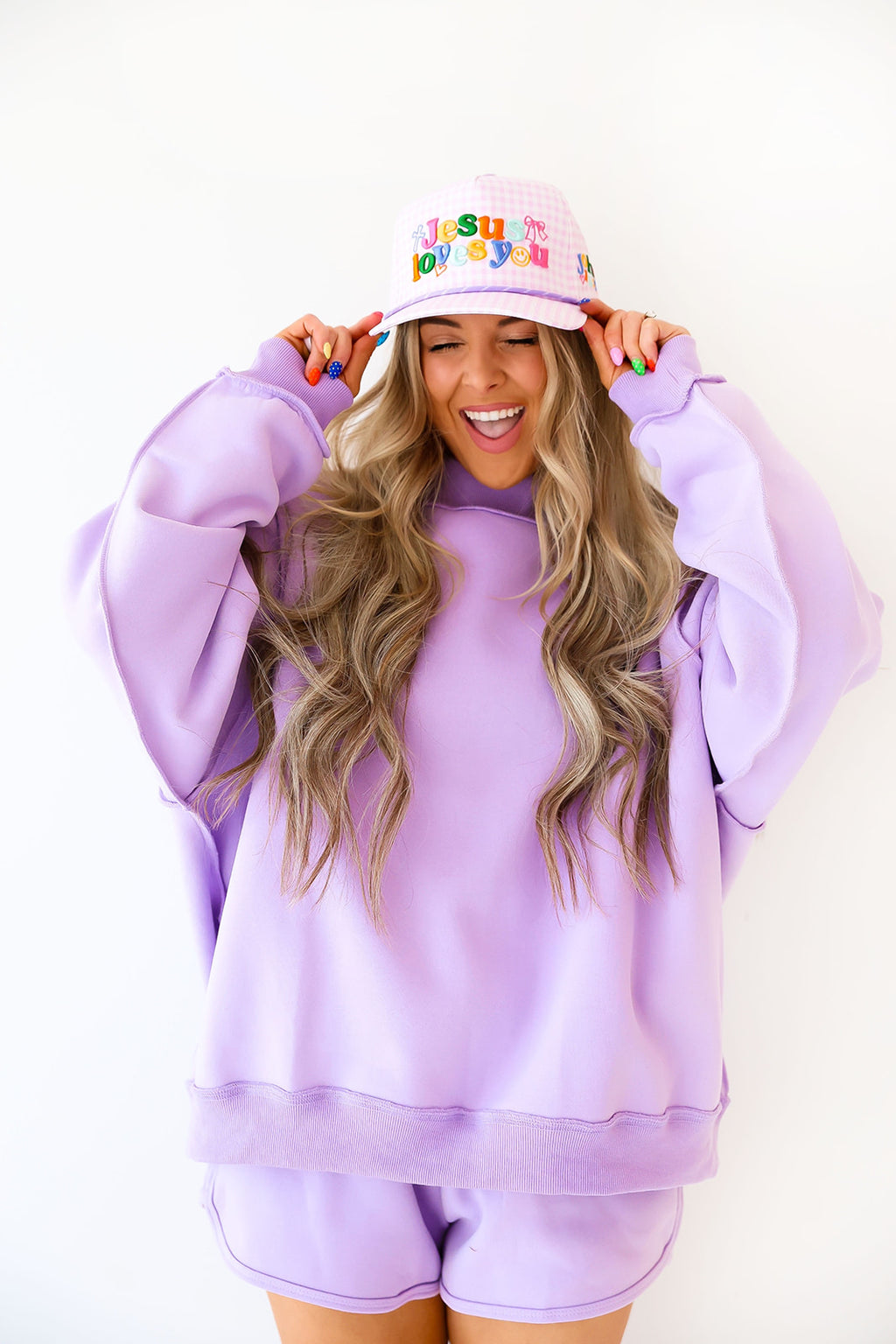 Weekend Reset Sweatshirt- Lavender