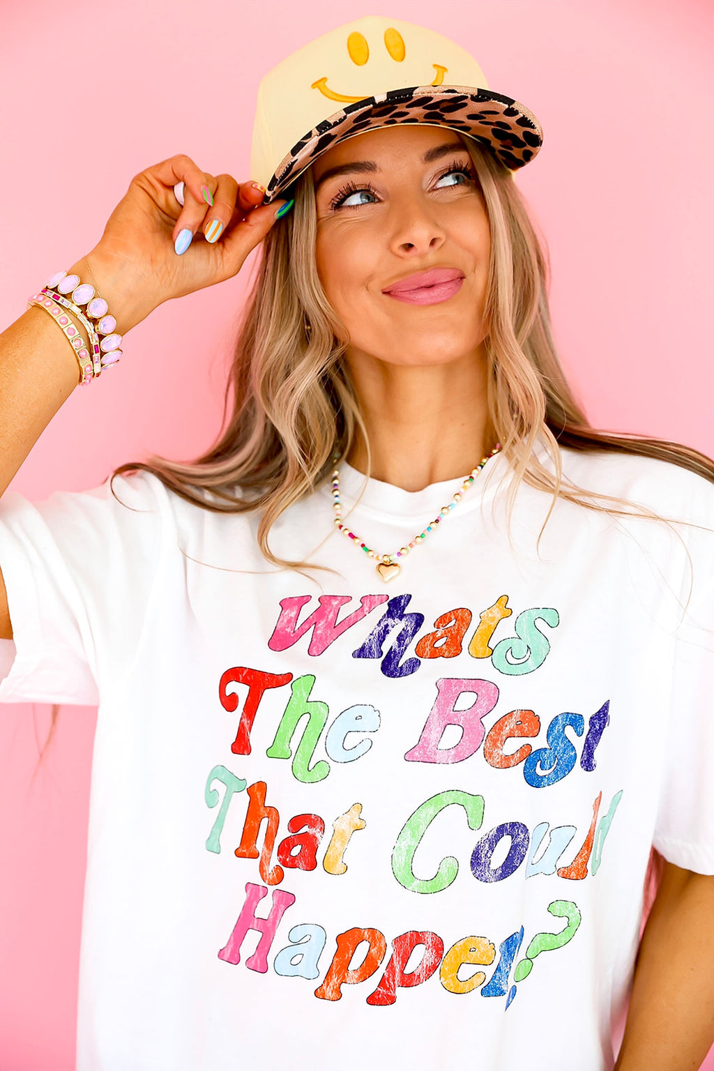 What's The Best That Could Happen Tee-White