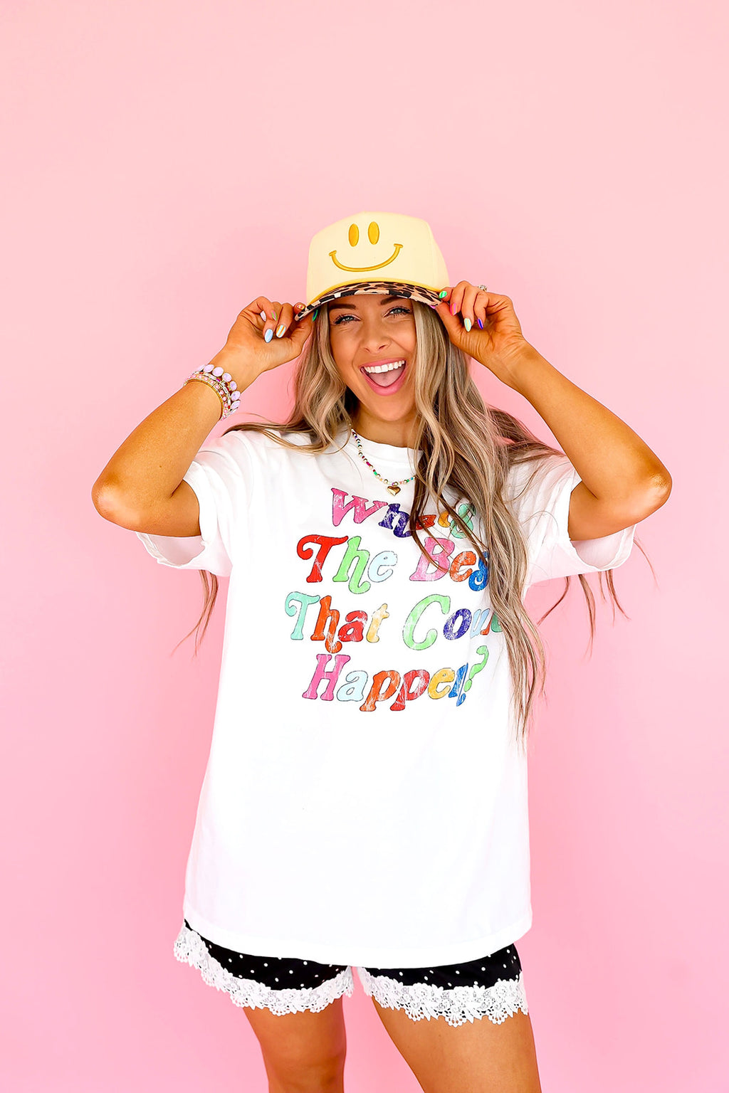 What's The Best That Could Happen Tee-White