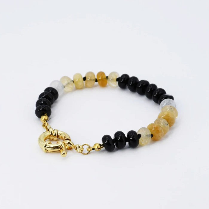 PREORDER: Treasure Jewels- Brooke Bracelet Black & Brown