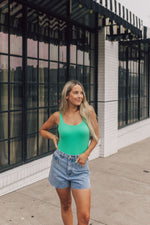 Fair and Square Bodysuit-Green