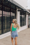 Fair and Square Bodysuit-Green