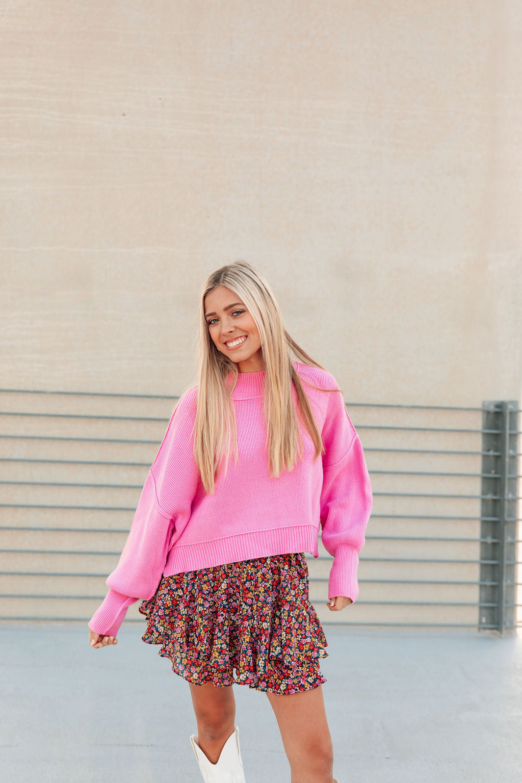 Fall Staple Sweater-Candy Pink