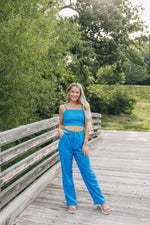 Confidence Boost Trouser Set-Royal Blue