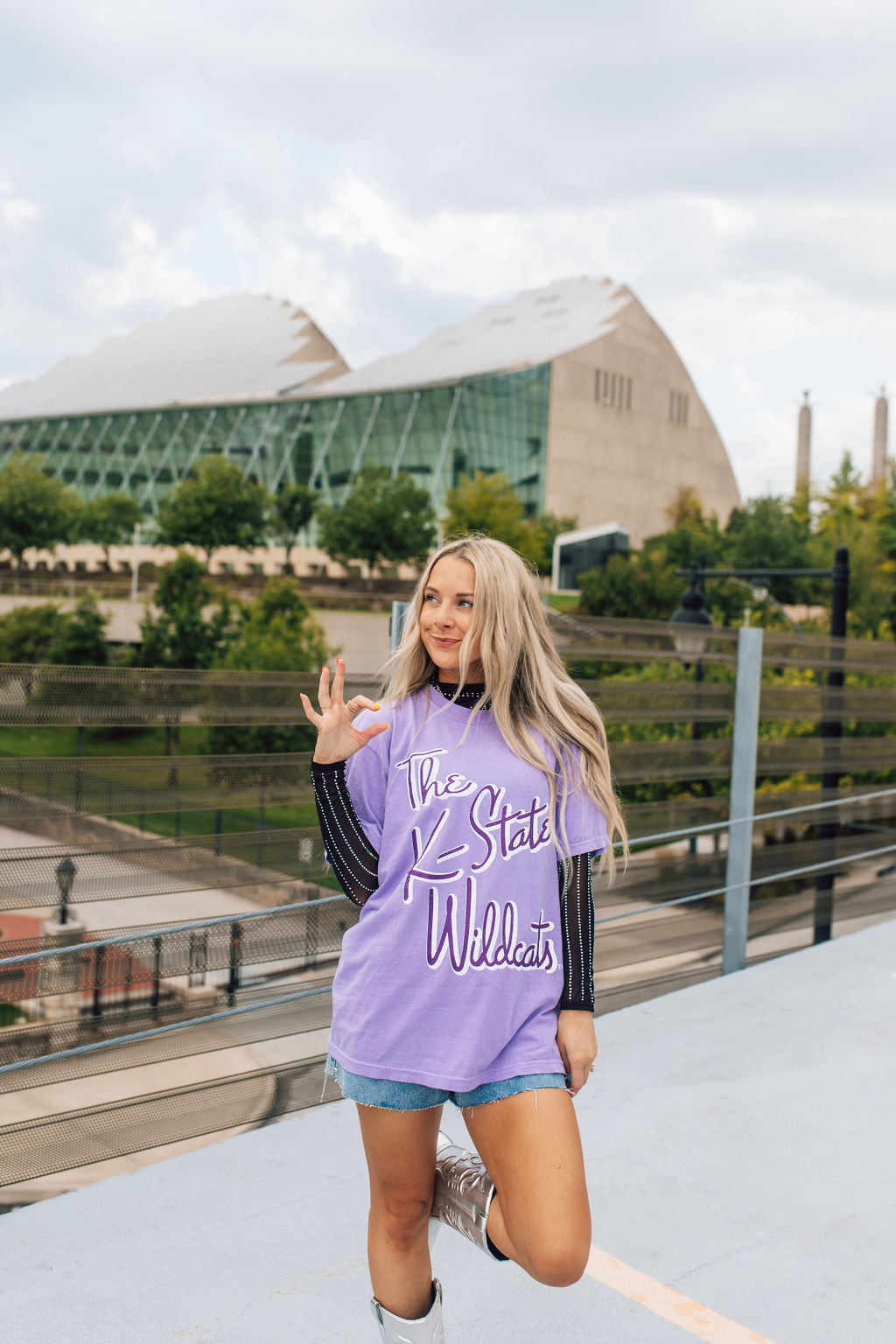 The K-State Wildcats Tee-Lavender
