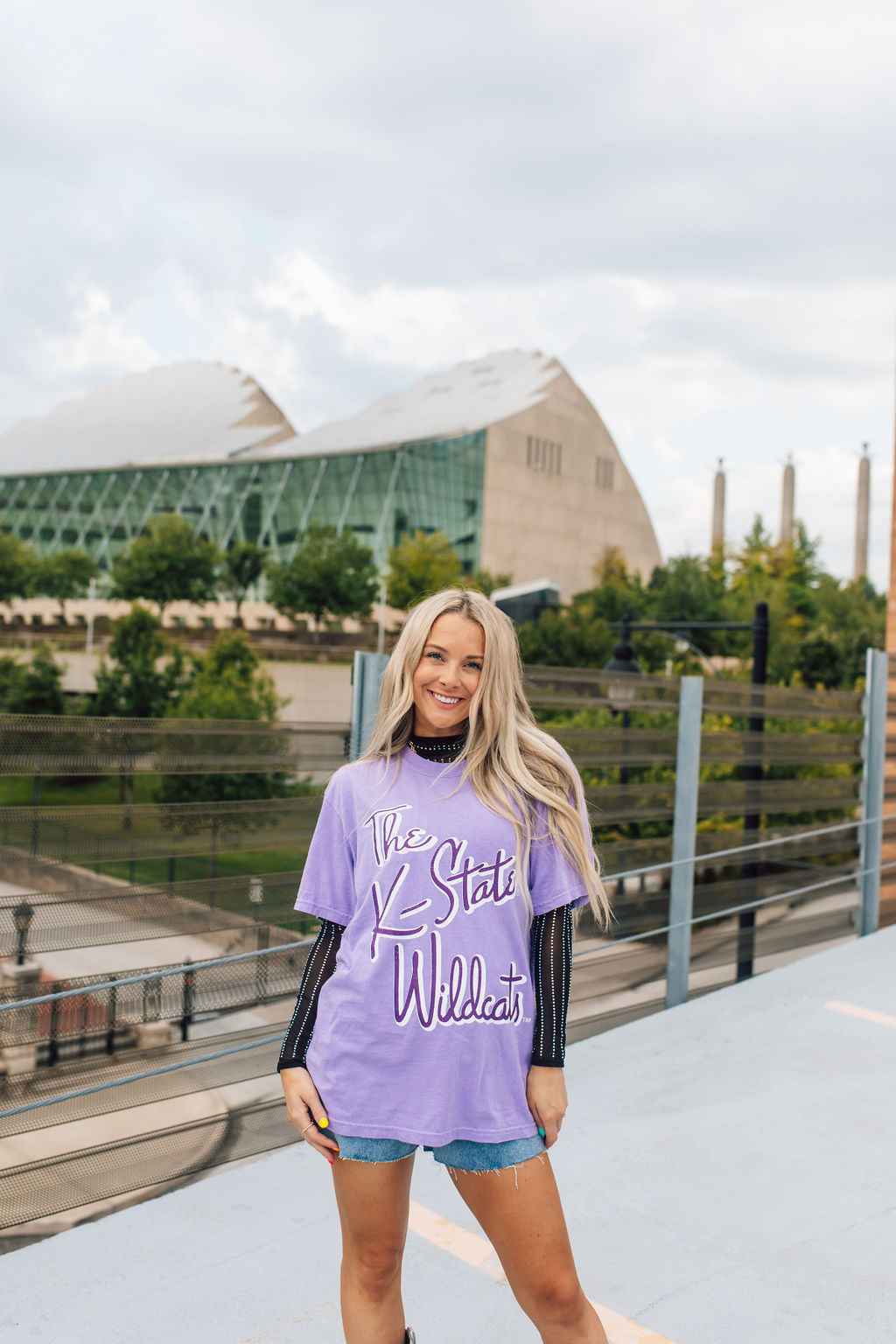 The K-State Wildcats Tee-Lavender