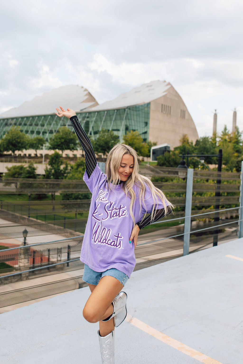 The K-State Wildcats Tee-Lavender