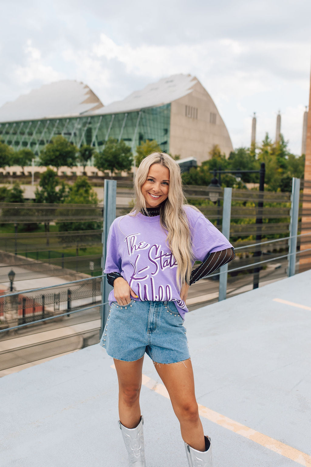 The K-State Wildcats Tee-Lavender