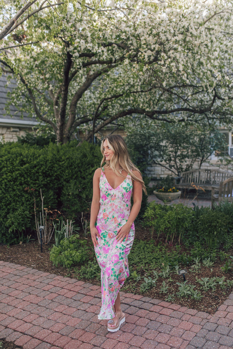 Fall To The Floor Floral Maxi Dress