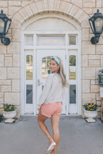 My Go To Denim Shorts-Coral
