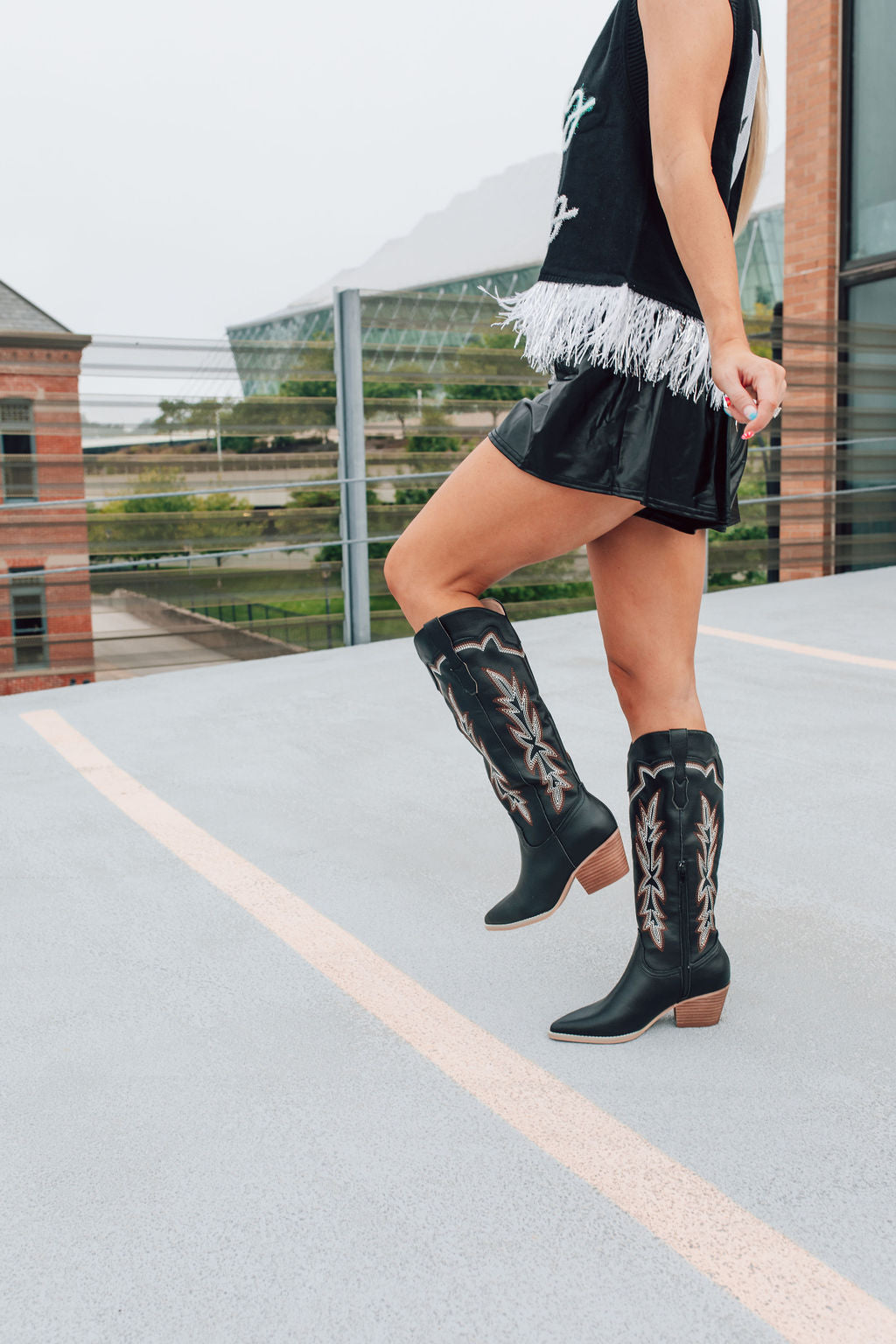 Tall Black Cowgirl Boots