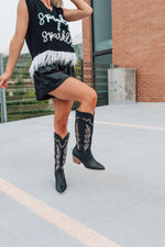 Tall Black Cowgirl Boots