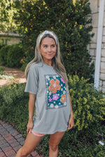 Floral Motif Graphic Tee