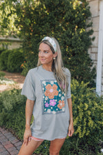 Floral Motif Graphic Tee