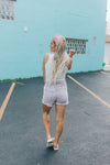 My Go To Denim Shorts-Lavender