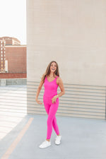 Girly On The Go Ribbed Pink Onesie