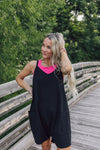 Out And About Romper-Black