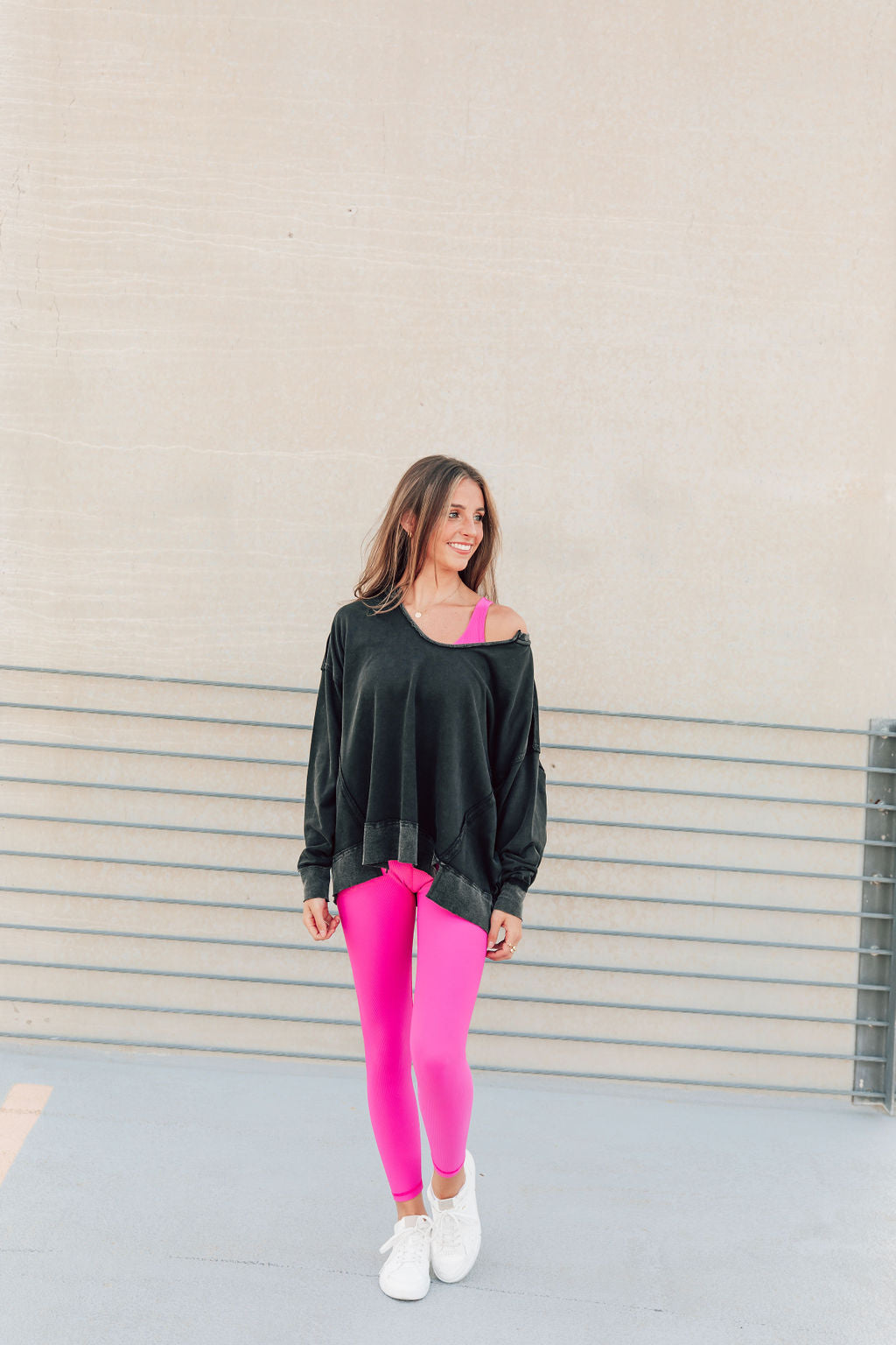Girly On The Go Ribbed Pink Onesie