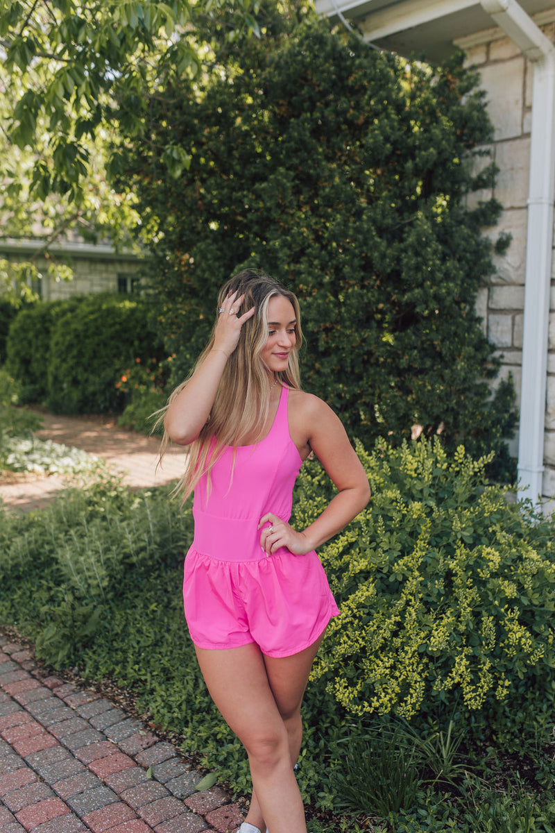 So Sporty Active Romper-Pink