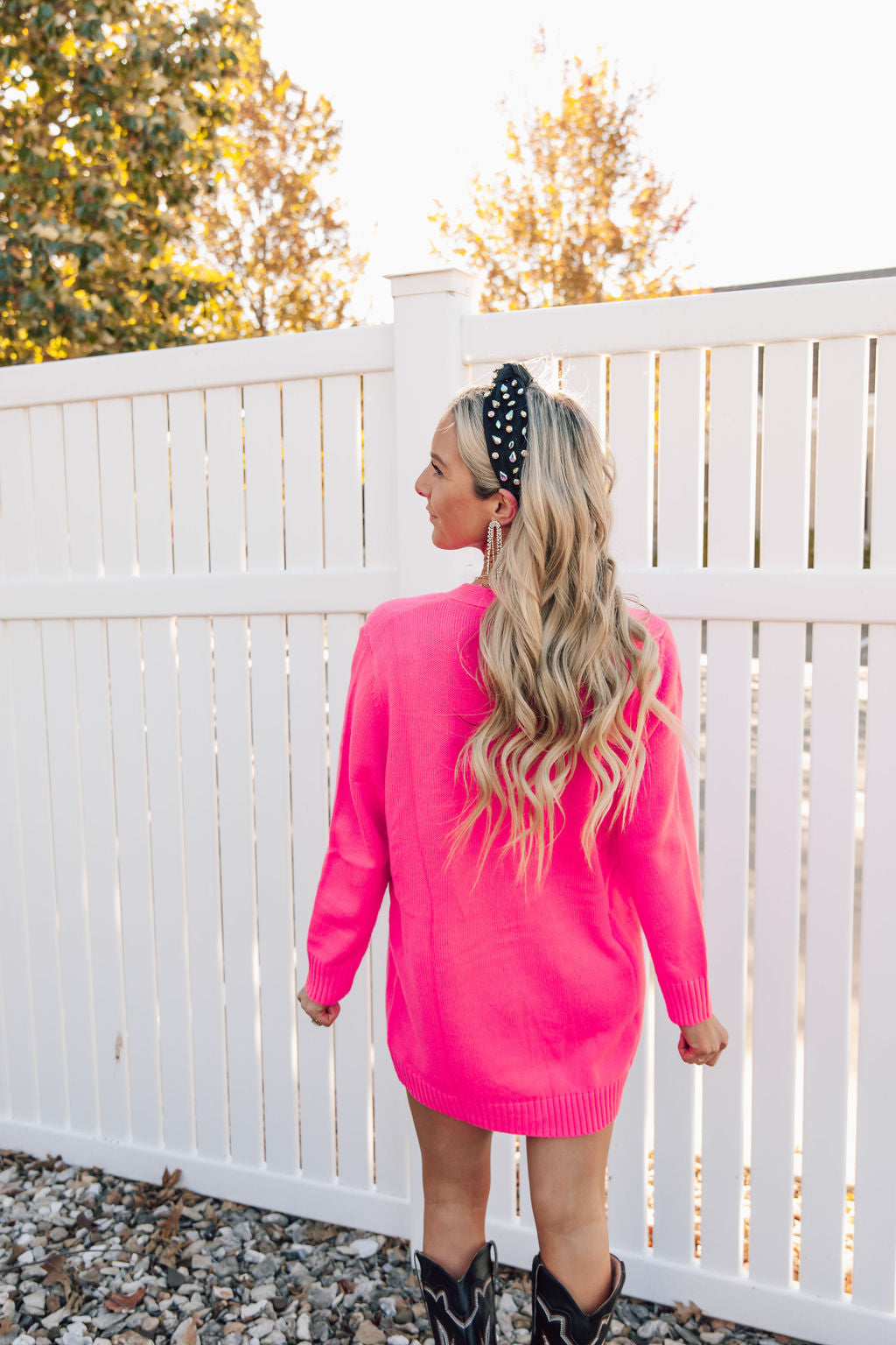Neon Pink & White Tiger Blazer Nutcracker Cardigan Dress-Queen Of Sparkles