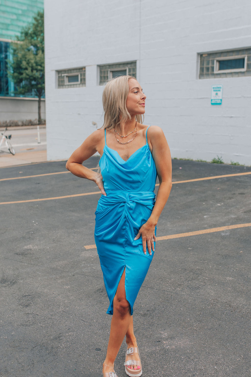 Wishful Thinking Satin Dress