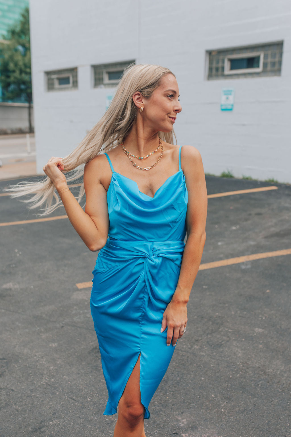 Wishful Thinking Satin Dress