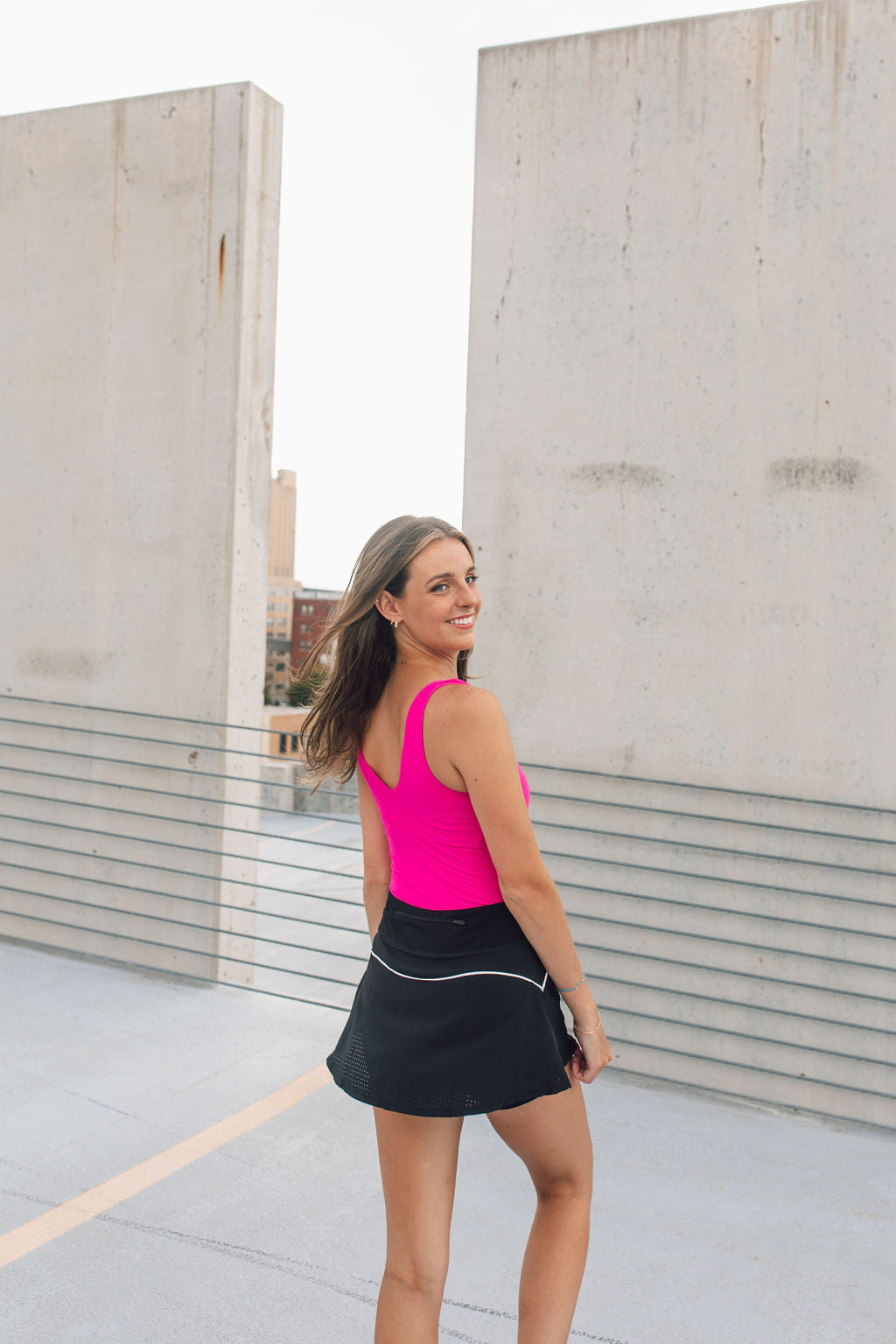 Keep It Simple Butter Soft Bodysuit-Sonic Pink