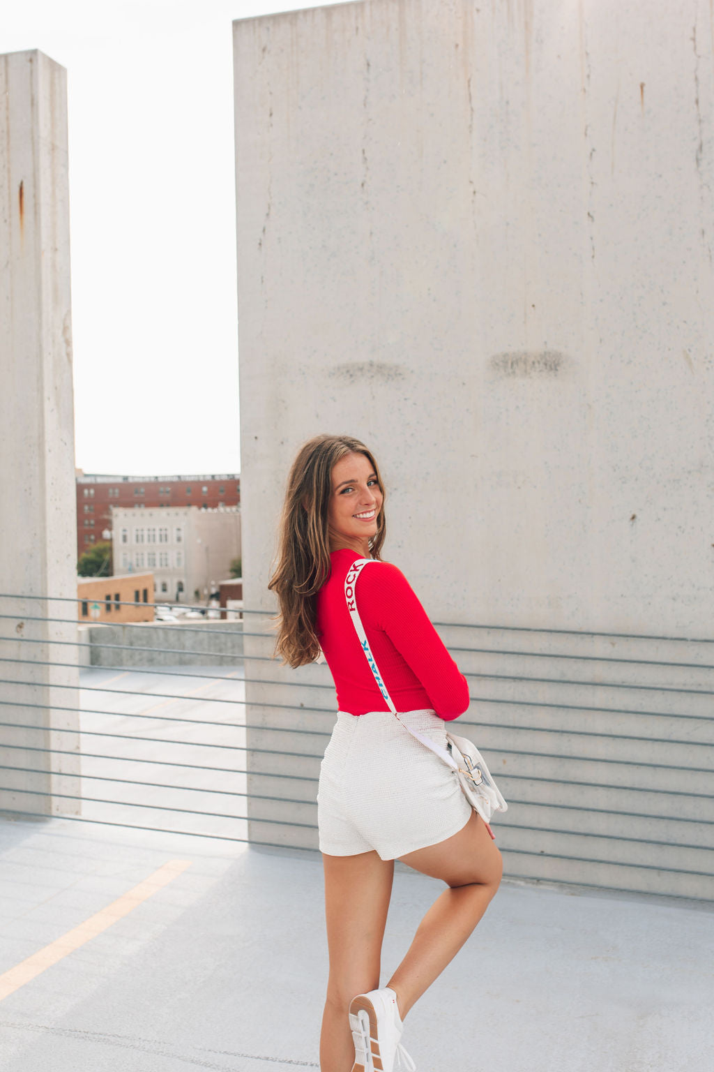 White Rhinestone Shorts