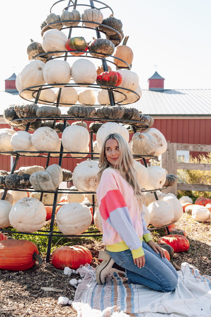 Pops Of Color Pullover