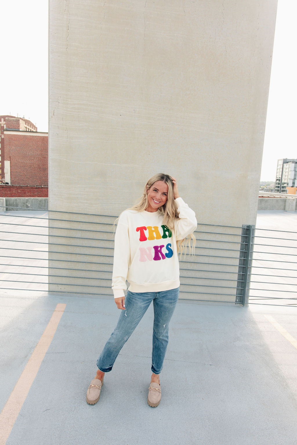 Thanks Rainbow Sweatshirt