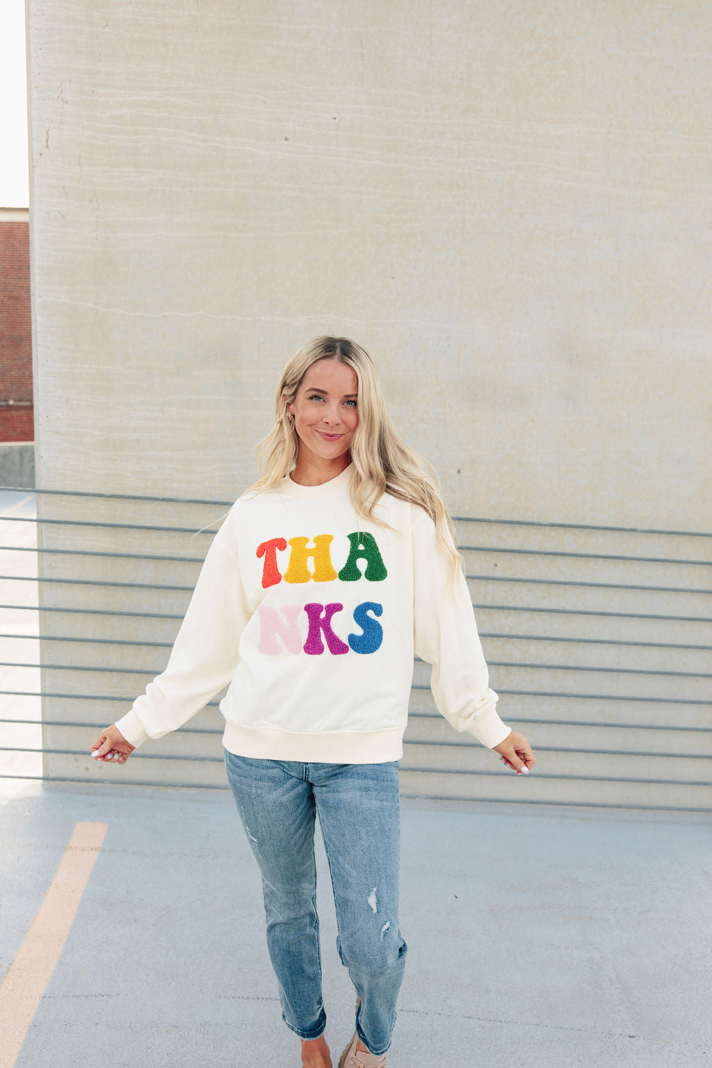 Thanks Rainbow Sweatshirt