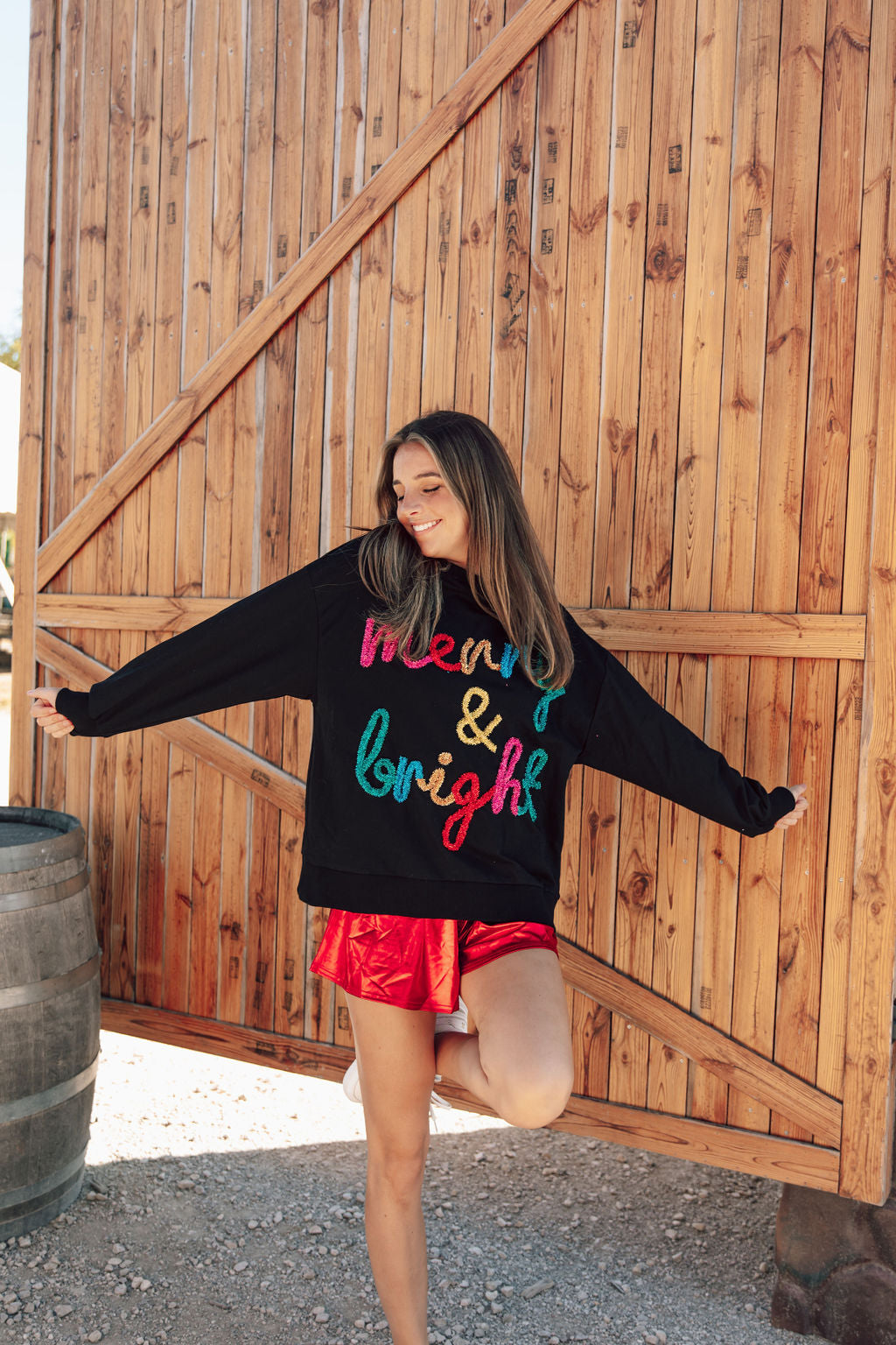 Merry & Bright Tinsel Sweatshirt
