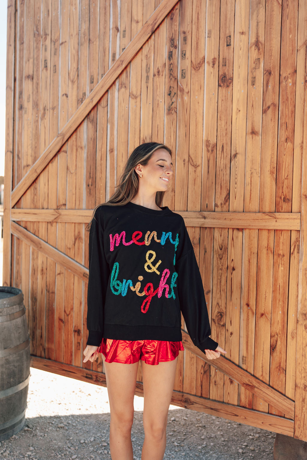 Merry & Bright Tinsel Sweatshirt