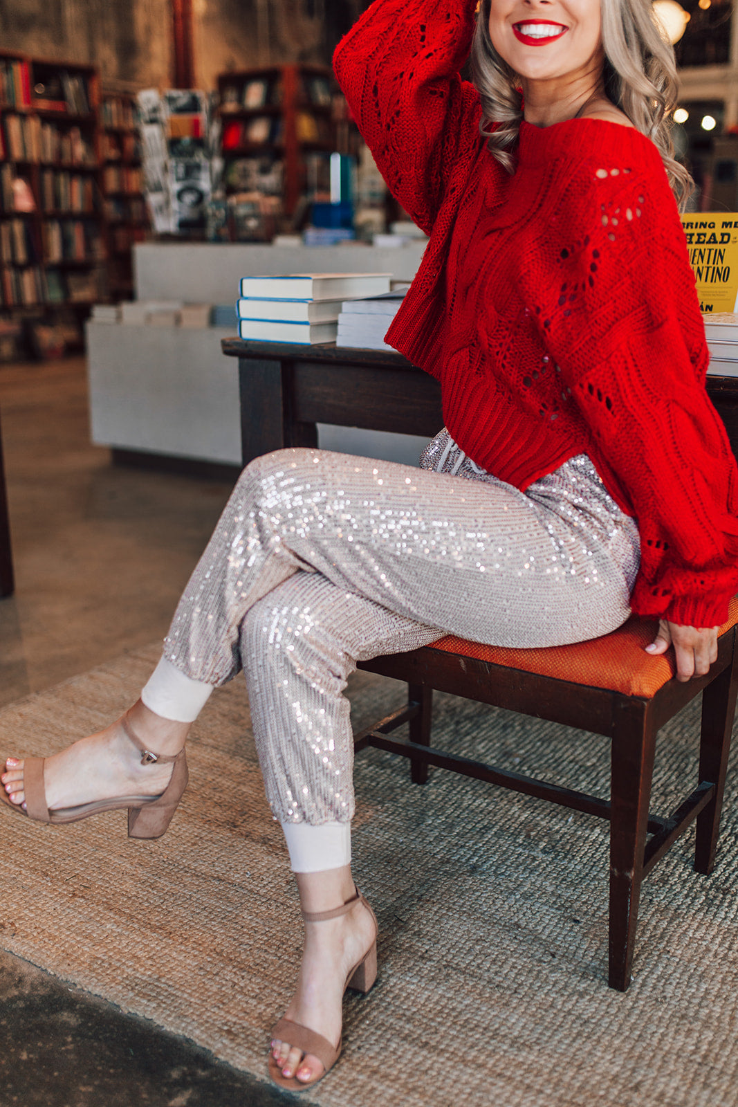 All That Glitters Sequin Joggers