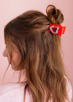 Red/Pink-Small Claw Hair Clip