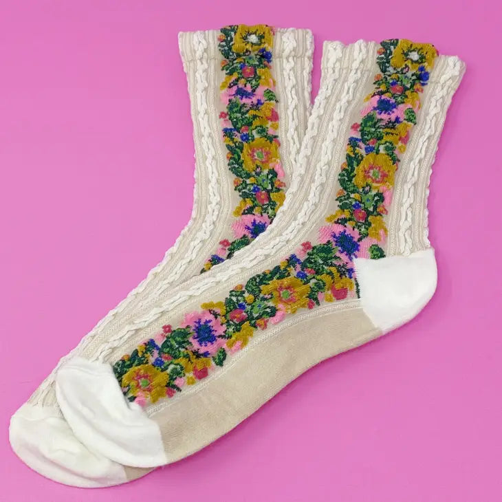 Flirty Floral Socks