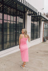 Pink Dreams Textured Dress