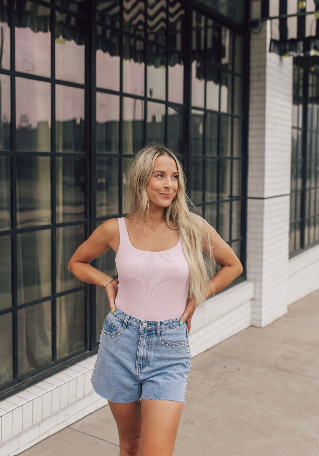Fair and Square Bodysuit-Lavender