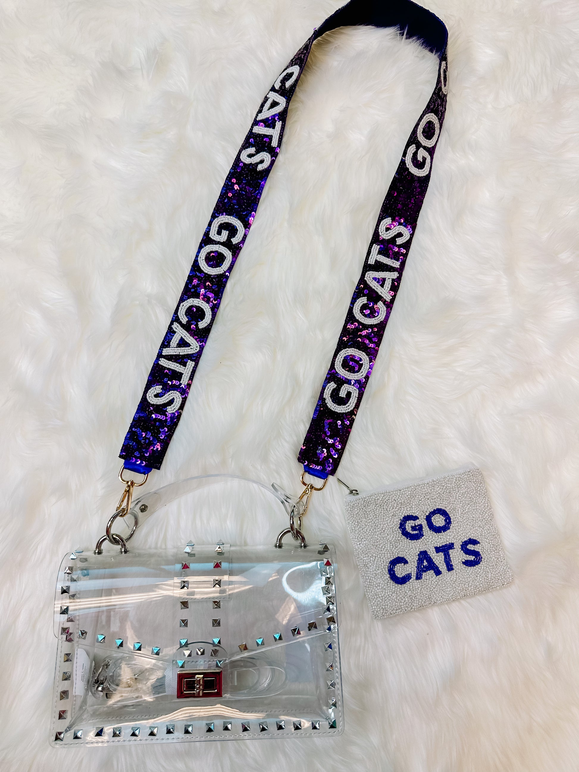 Go Cats Sequin Bag Strap