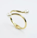 PREORDER: Treasure Jewels- Gold Kind of a Moment Double Pearl Bangle