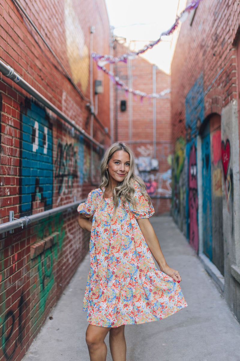 Swing Into Spring Floral Dress