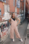 Too Easy Jumpsuit-Tropical Peach