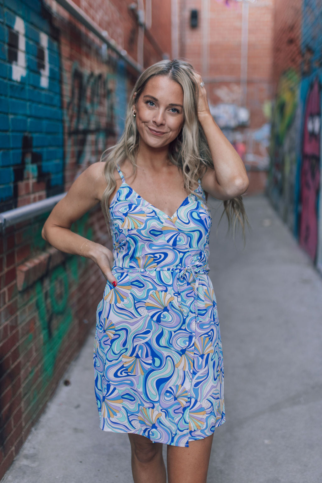 Follow The Path Wrap Dress