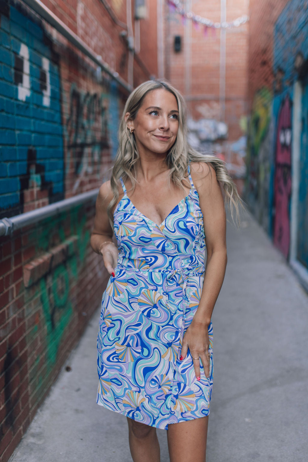 Follow The Path Wrap Dress